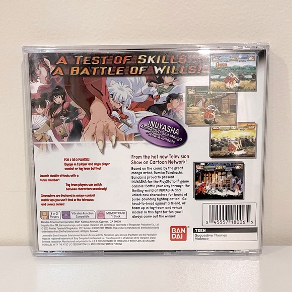 InuYasha Feudal Fairy Tale Playstation 1 - Picture 2 of 5